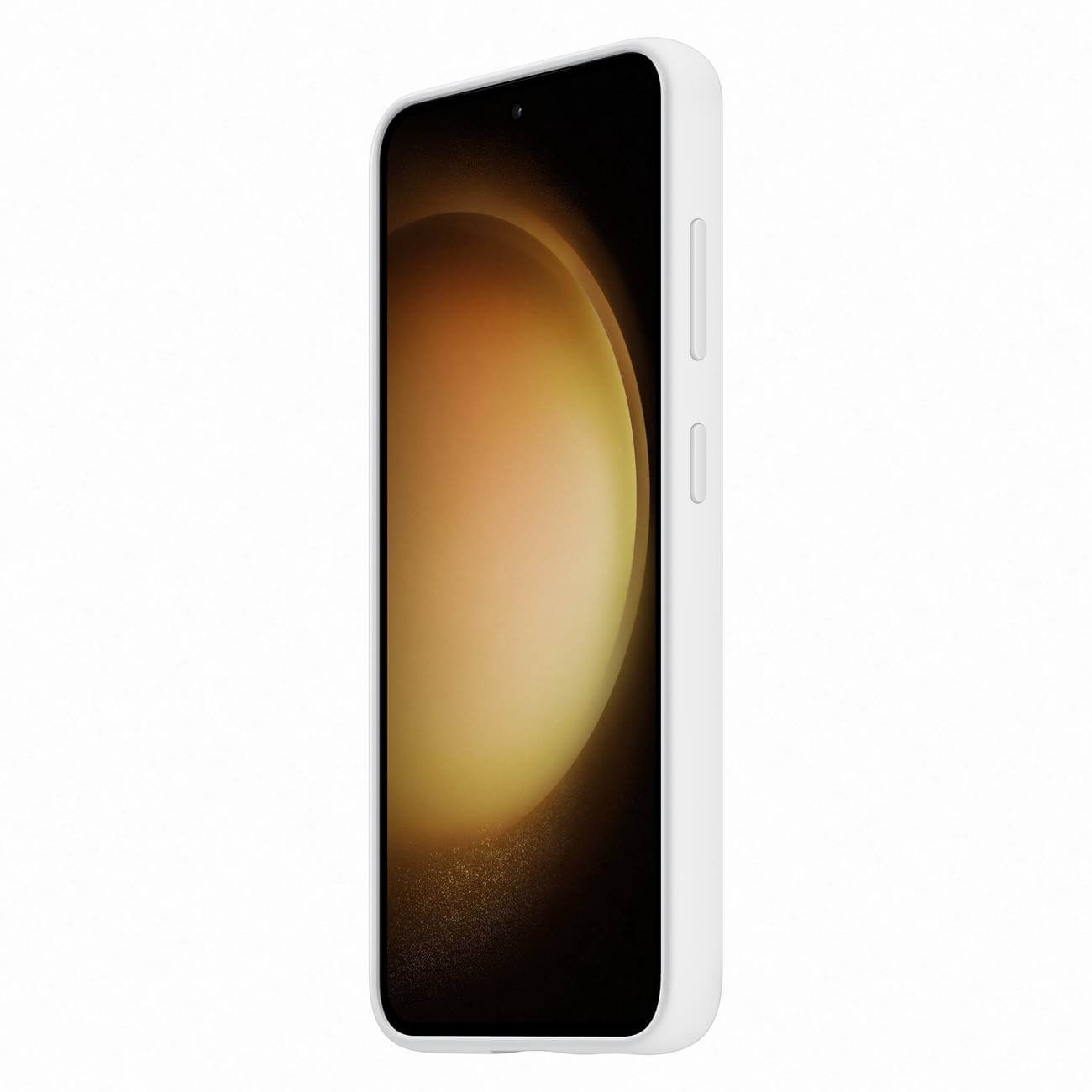 Samsung Silicone Grip Cover Samsung Galaxy S23 Θήκη Σιλικόνης με Finger Holder - White - EF - GS911TWEGWW