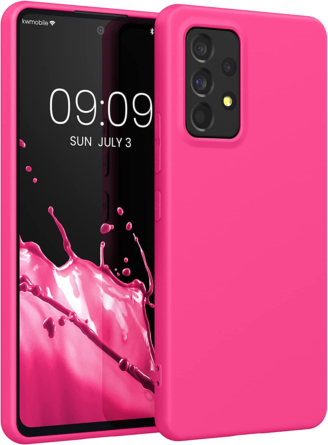 KW Samsung Galaxy A53 5G Θήκη Σιλικόνης TPU - Neon Pink - 57808.77