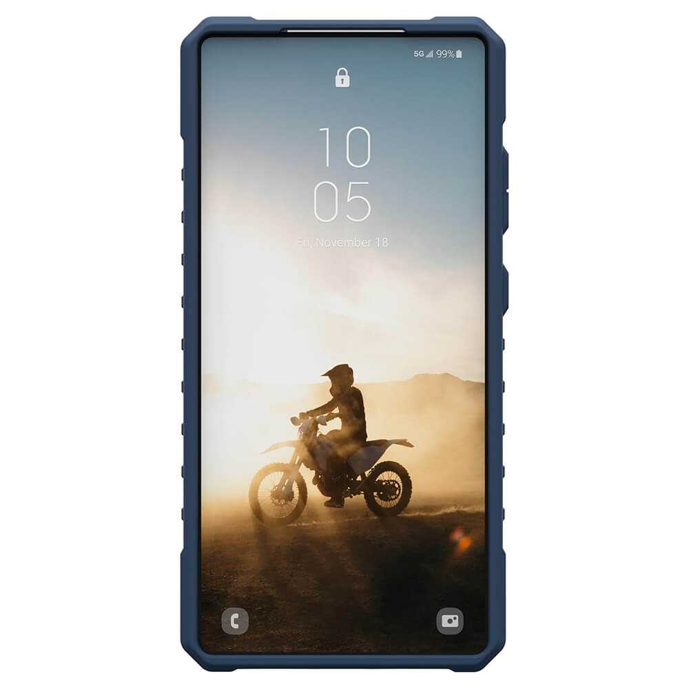 UAG Samsung Galaxy S25 Ultra Pathfinder Clear MagSafe Σκληρή Θήκη με MagSafe και Λουράκι - Blues Lanyard