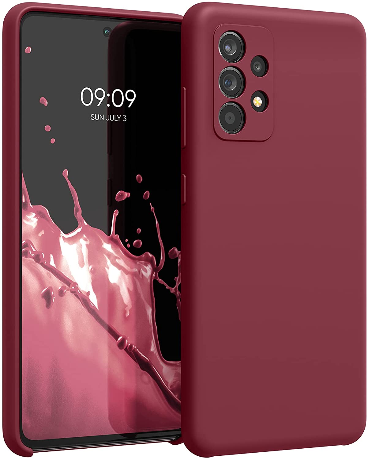 KW Samsung Galaxy A52 / A52 5G / A52s 5G Θήκη Σιλικόνης Rubber TPU - Rhubarb Red - 54347.209