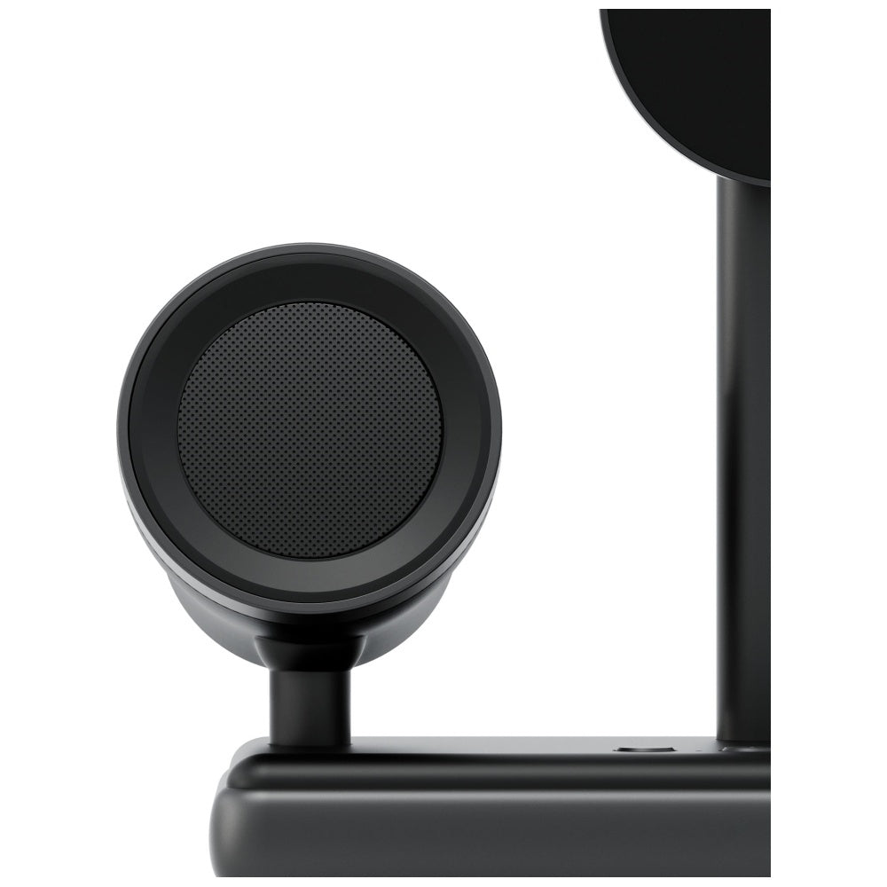 Energea MagAudio Stand - 2in1 Ασύρματος Μαγνητικός Φορτιστής MagSafe 15W με Στερεοφωνικά Ηχεία - Graphite