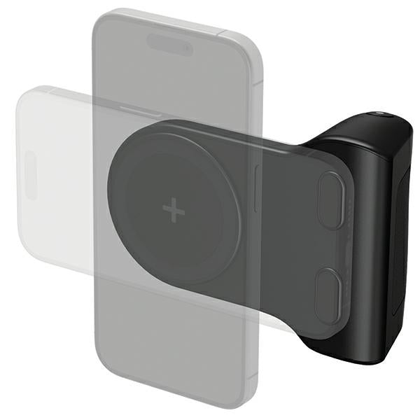Energea MagCam Grip - Photo Grip με Ενσωματωμένο Ασύρματο MagSafe PowerBank Κινητού 5000 mAh και Θύρα Type - C - Black