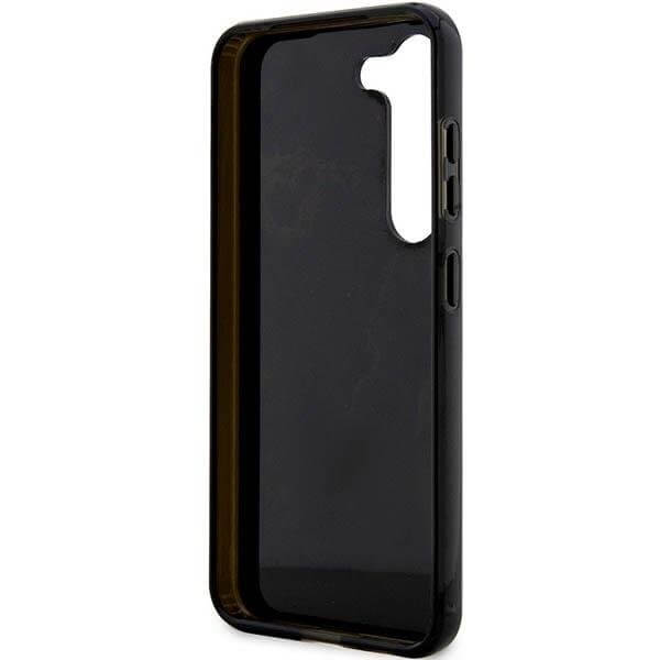 Guess Samsung Galaxy S23 Plus Golden Marble Collection Σκληρή Θήκη με Πλαίσιο Σιλικόνης - Black - GUHCS23MHTMRSK