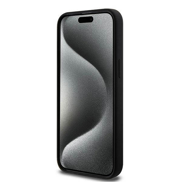 Karl Lagerfeld iPhone 15 Pro - Silicone Choupette Head - MagSafe Θήκη Σιλικόνης - Black - KLHMP15LSCHPPLK