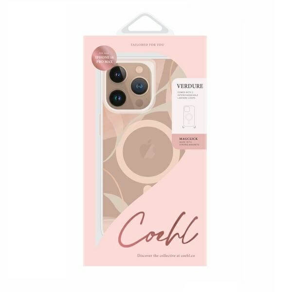Uniq iPhone 16 Pro Max Coehl Verdure Σκληρή Θήκη με Πλαίσιο Σιλικόνης και MagSafe - Spring Blossom