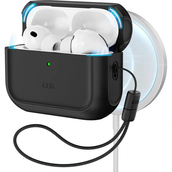 ESR AirPods Pro 3 - Θήκη από Σκληρό Πλαστικό και Σιλικόνη με MagSafe - Orbit Halolock - Black