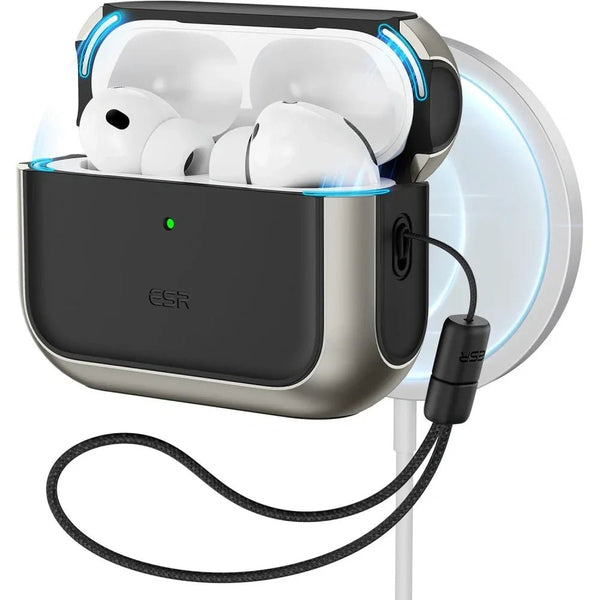 ESR AirPods Pro 3 - Θήκη από Σκληρό Πλαστικό και Σιλικόνη με MagSafe - Orbit Halolock - Titanium