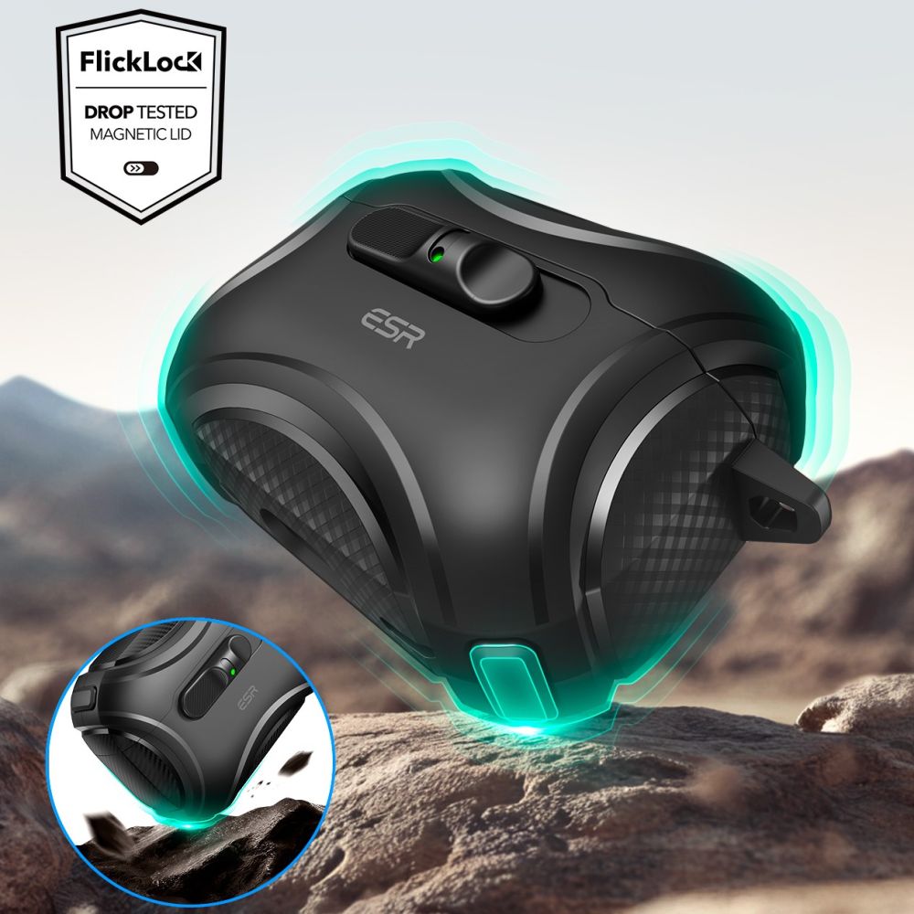 ESR AirPods Pro 3 Θήκη από Σκληρό Πλαστικό με MagSafe - Cyber Flicklock - Black