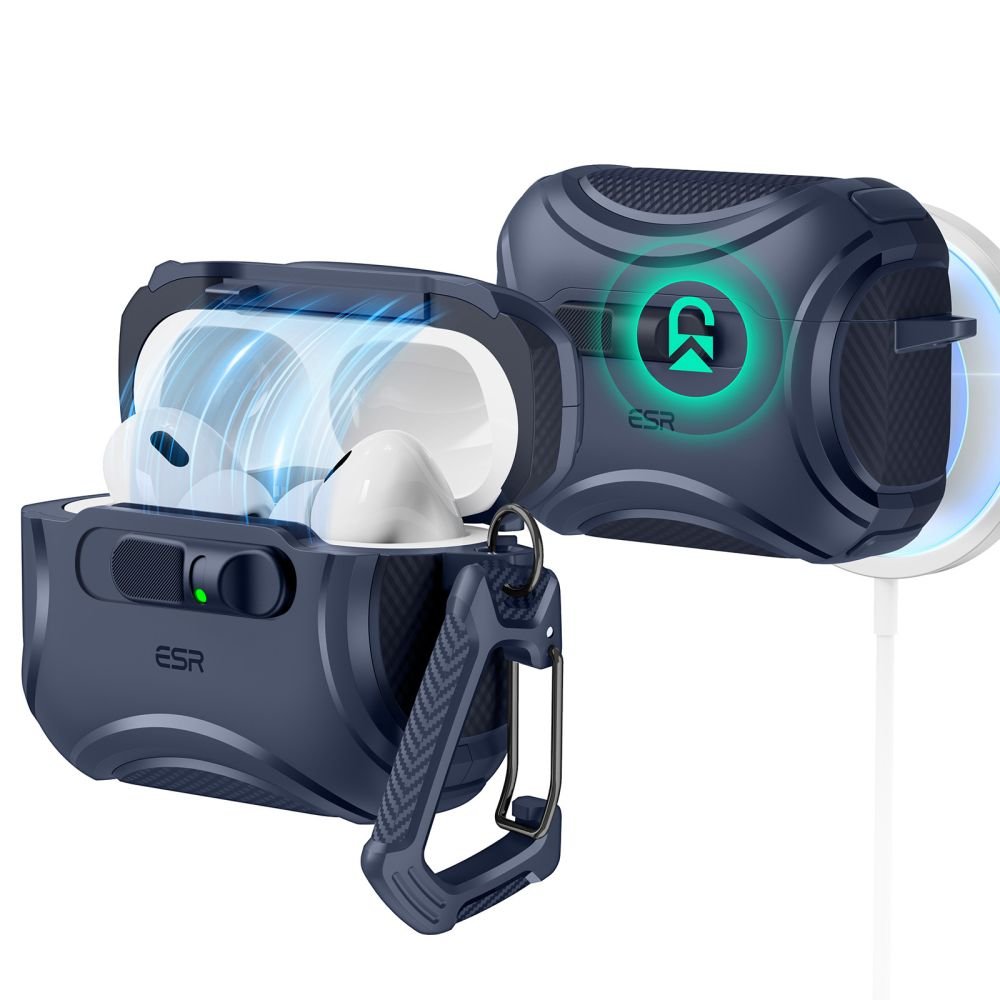 ESR AirPods Pro 3 Θήκη από Σκληρό Πλαστικό με MagSafe - Cyber Flicklock - Blue