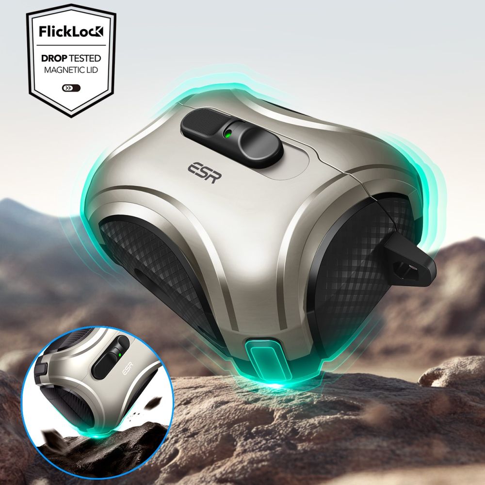ESR AirPods Pro 3 Θήκη από Σκληρό Πλαστικό με MagSafe - Cyber Flicklock - Titanium