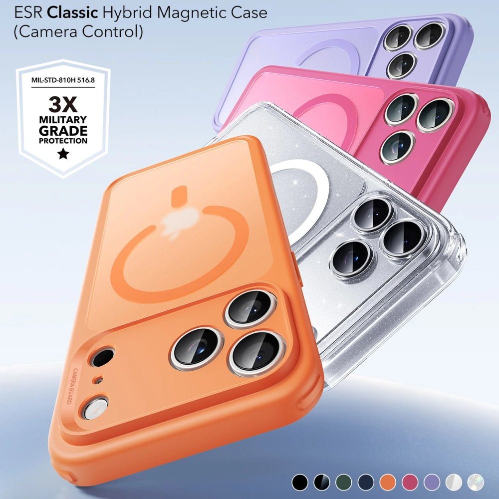 ESR iPhone 17 Pro - Classic Hybrid Halolock - Σκληρή Θήκη με Πλαίσιο Σιλικόνης και MagSafe - Frosted Orange