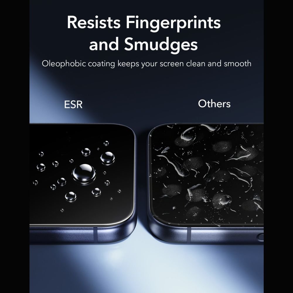 ESR iPhone 17 Pro / iPhone 18 Pro - Αντιχαρακτικό Γυαλί Οθόνης - UltraFit Armorite - 2 Τεμάχια - Black