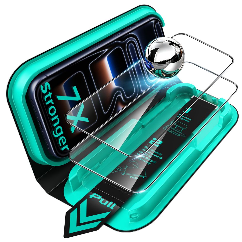 ESR iPhone 17 Pro / iPhone 18 Pro - Αντιχαρακτικό Γυαλί Οθόνης - UltraFit Armorite - 2 Τεμάχια - Black