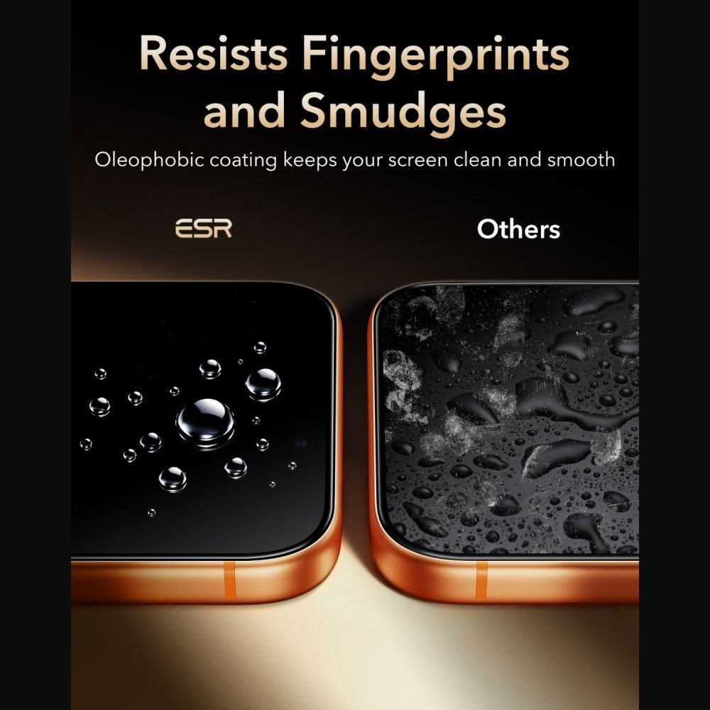 ESR iPhone 17 Pro / iPhone 18 Pro - Full Screen Αντιχαρακτικό Γυαλί Οθόνης - UltraFit Armorite Pro - Black