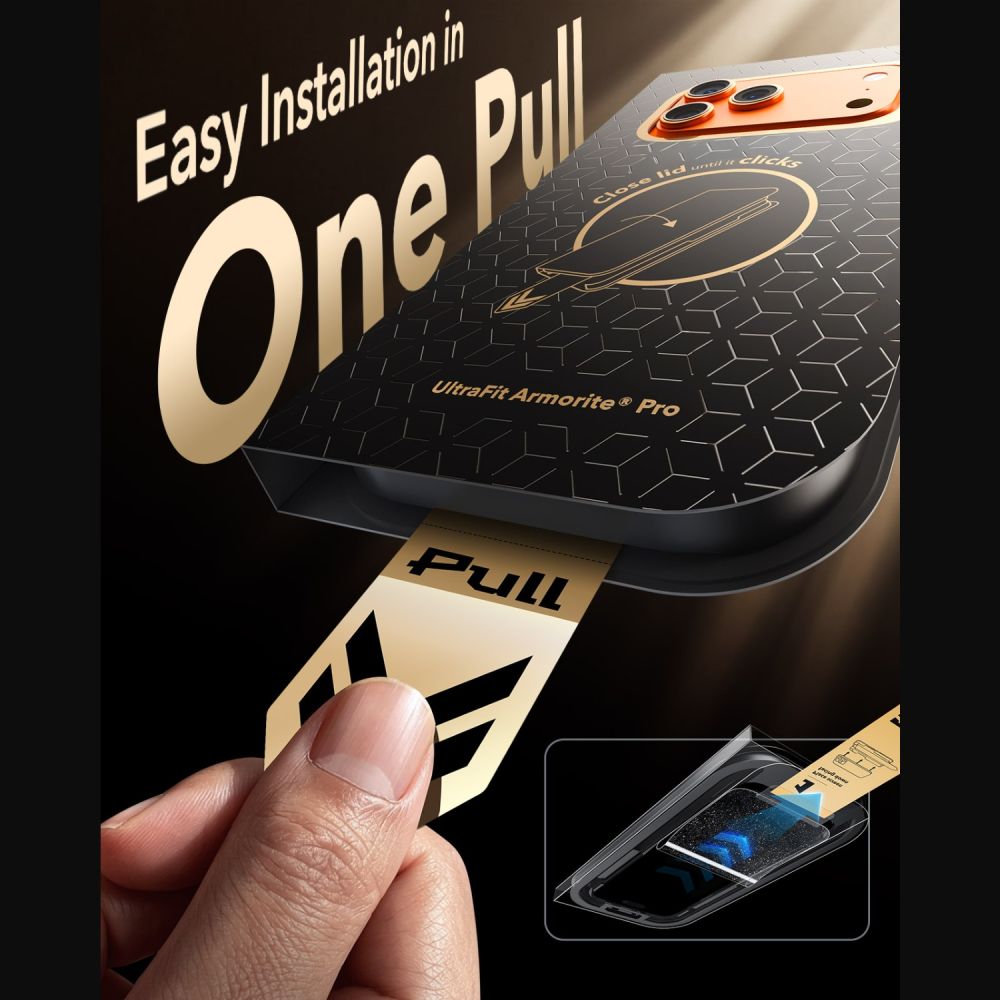 ESR iPhone 17 Pro / iPhone 18 Pro - Full Screen Αντιχαρακτικό Γυαλί Οθόνης - UltraFit Armorite Pro - Black