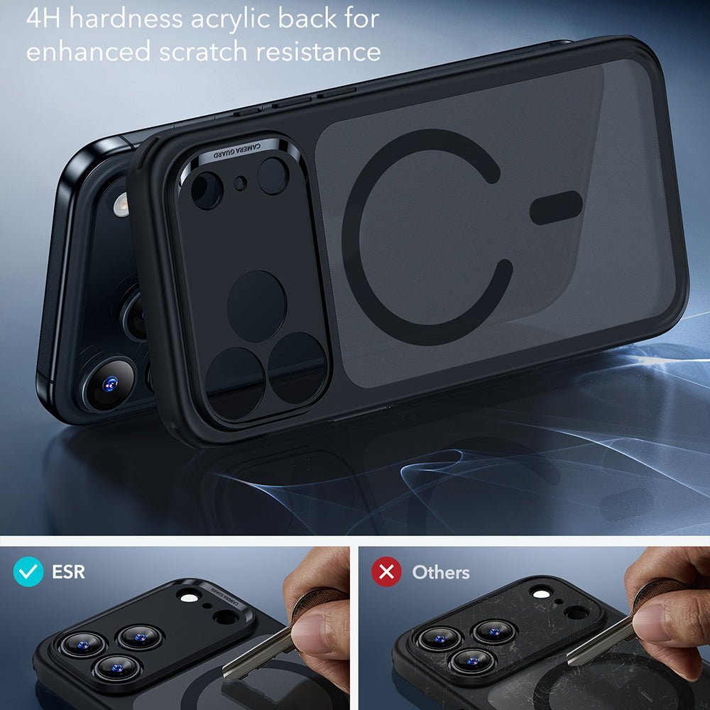ESR iPhone 17 Pro Max - Σκληρή Θήκη με Πλαίσιο Σιλικόνης και MagSafe - Classic Hybrid Halolock - Frosted Black