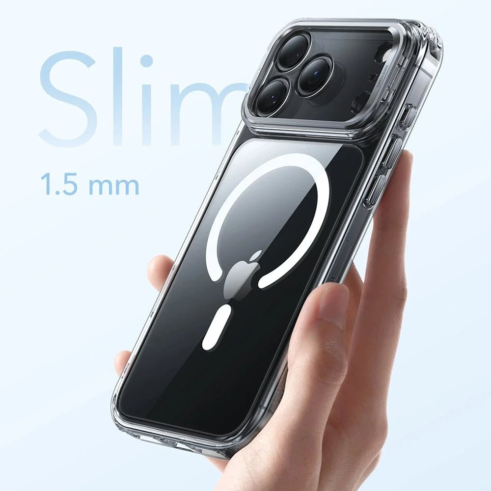 ESR iPhone 17 Pro Max - Σκληρή Θήκη με Πλαίσιο Σιλικόνης και Stand - Classic Hybrid HaloLock Kickstand - Clear