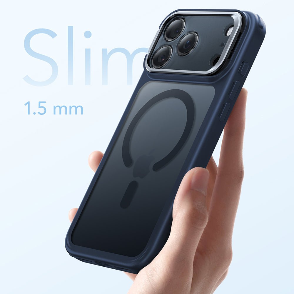ESR iPhone 17 Pro Max - Σκληρή Θήκη με Πλαίσιο Σιλικόνης και Stand - Classic Hybrid HaloLock Kickstand - Frosted Blue