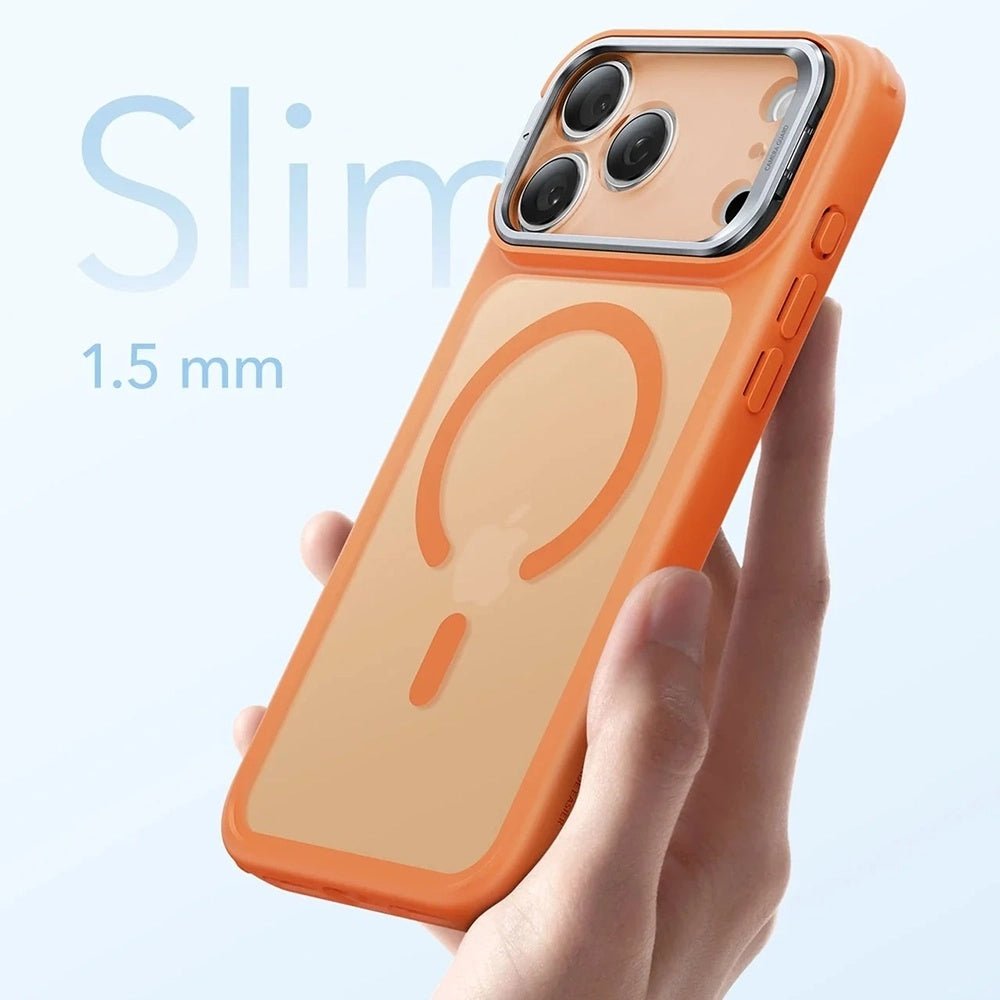 ESR iPhone 17 Pro Max - Σκληρή Θήκη με Πλαίσιο Σιλικόνης και Stand - Classic Hybrid HaloLock Kickstand - Frosted Orange