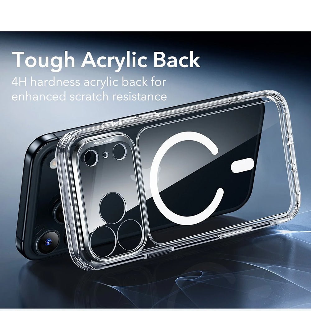 ESR iPhone 17 Pro - Σκληρή Θήκη με Πλαίσιο Σιλικόνης και MagSafe - Classic Hybrid Halolock - Clear