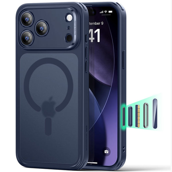 ESR iPhone 17 Pro - Σκληρή Θήκη με Πλαίσιο Σιλικόνης και MagSafe - Classic Hybrid Halolock - Frosted Blue