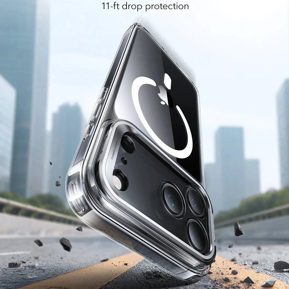 ESR iPhone 17 Pro - Σκληρή Θήκη με Πλαίσιο Σιλικόνης και Stand - Classic Hybrid HaloLock Kickstand - Clear