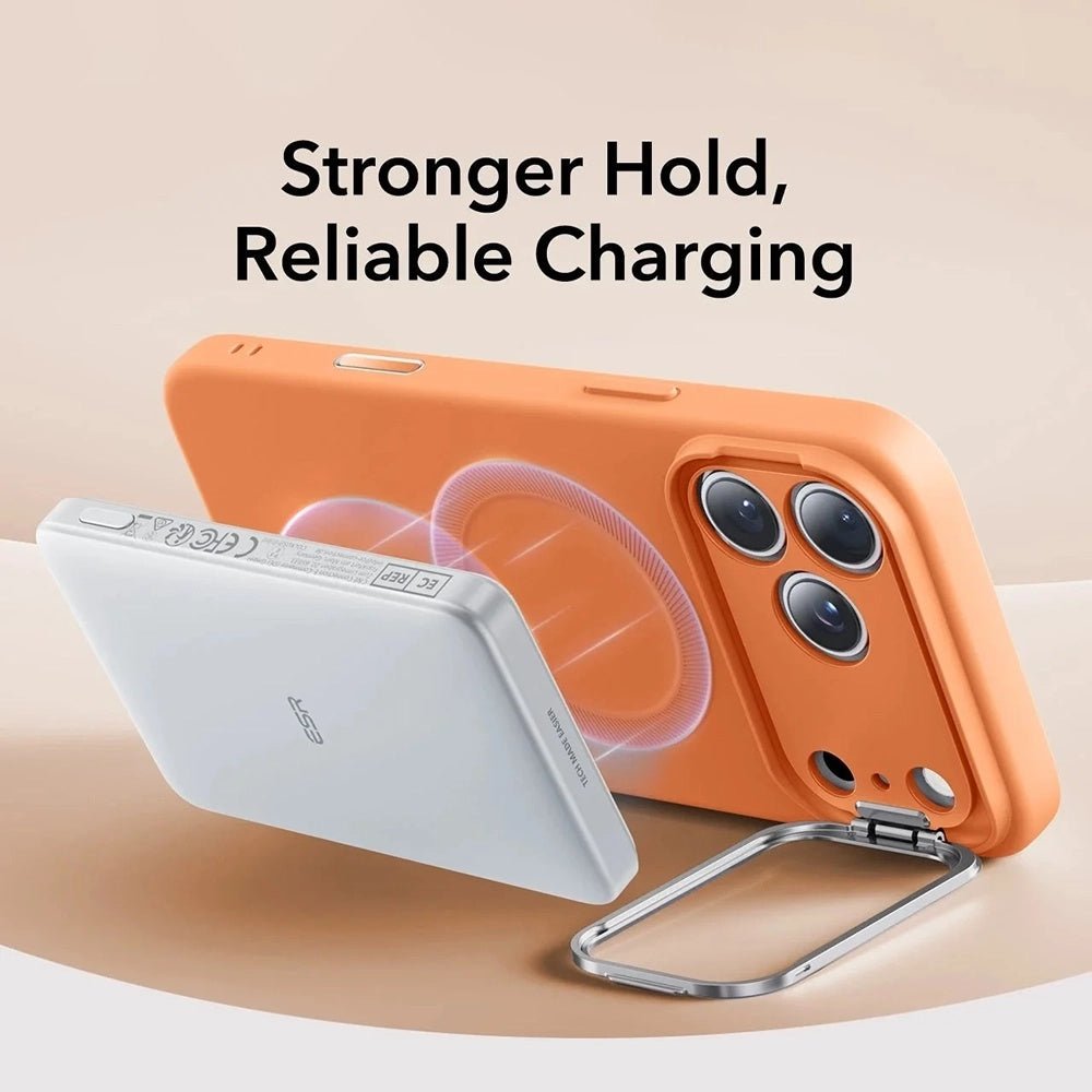 ESR iPhone 17 Pro - Σκληρή Θήκη με Πλαίσιο Σιλικόνης και Stand - Cloud Soft HaloLock Kickstand - Orange
