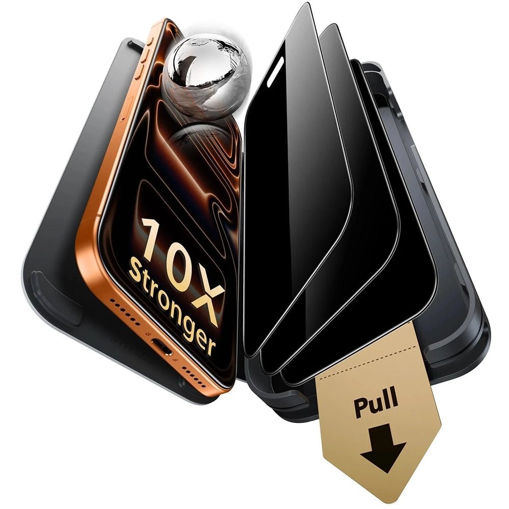 ESR iPhone 18 Pro - Αντιχαρακτικό Γυαλί Οθόνης - Armorite Pro UltraFit - 3 Τεμάχια - Privacy