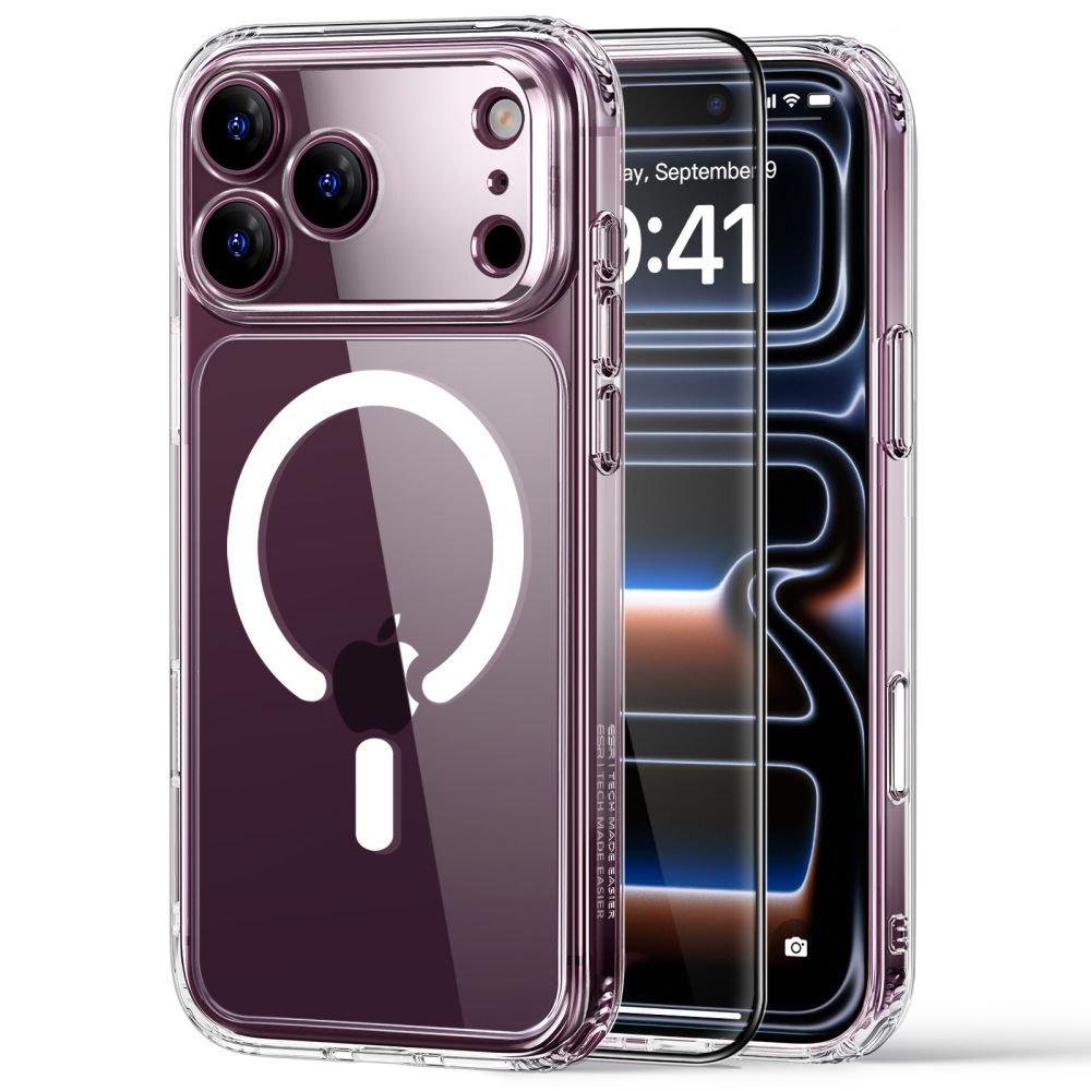 ESR iPhone 18 Pro / iPhone 17 Pro - Σετ με Θήκη Classic Hybrid MagSafe και Αντιχαρακτικό Γυαλί Οθόνης - Clear