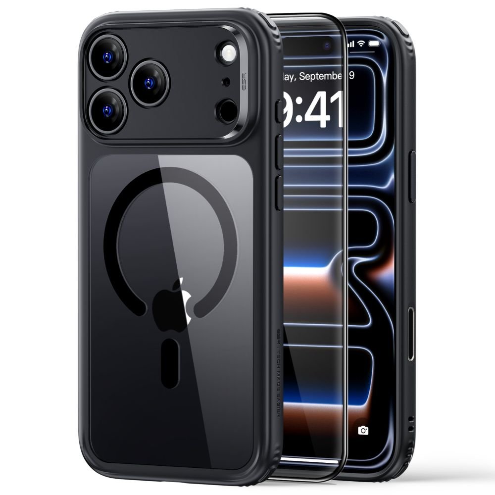 ESR iPhone 18 Pro / iPhone 17 Pro - Σετ με Θήκη Classic Hybrid MagSafe και Αντιχαρακτικό Γυαλί Οθόνης - Clear / Black