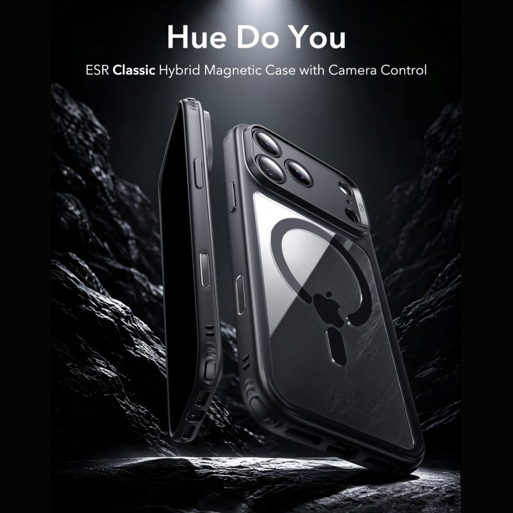 ESR iPhone 18 Pro Max / iPhone 17 Pro Max - Σετ με Θήκη Classic Hybrid MagSafe και Αντιχαρακτικό Γυαλί Οθόνης - Clear / Black