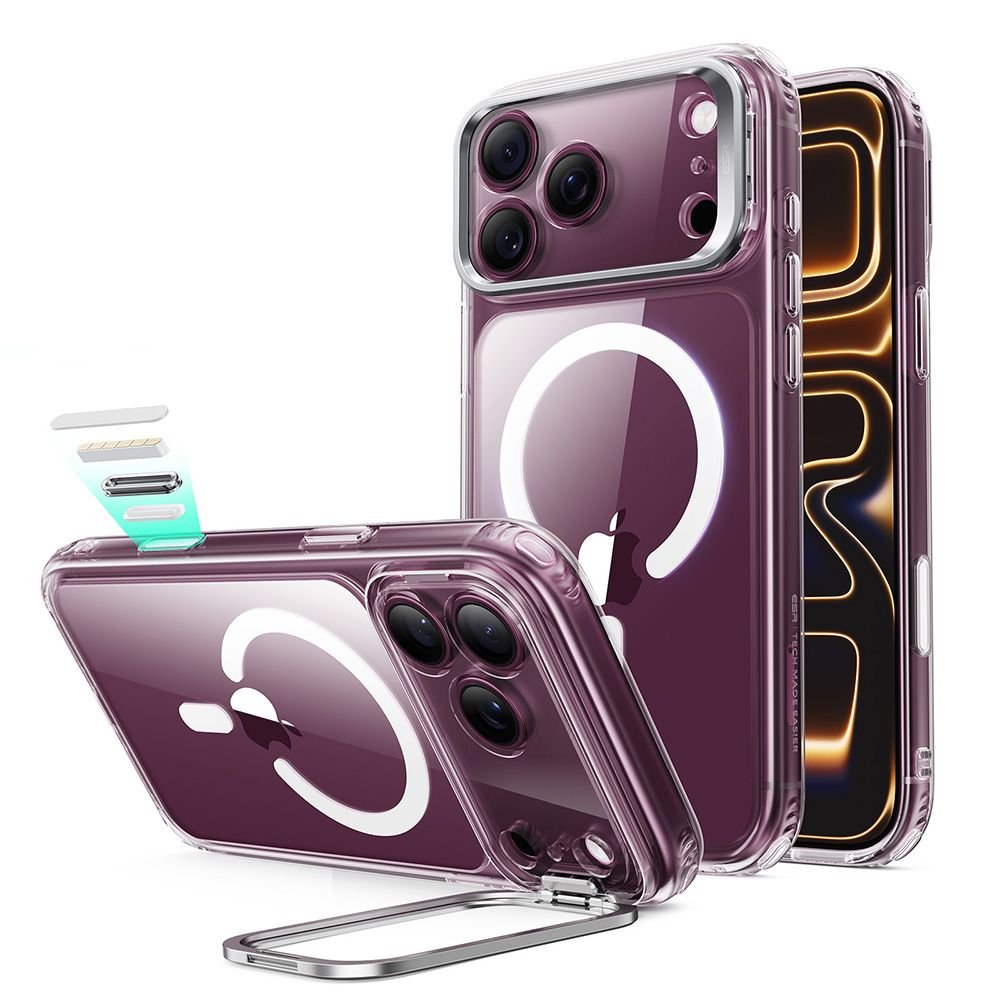 ESR iPhone 18 Pro Max / iPhone 17 Pro Max - Σκληρή Θήκη MagSafe με Πλαίσιο Σιλικόνης και Σταντ - Classic Hybrid Kickstand - Clear