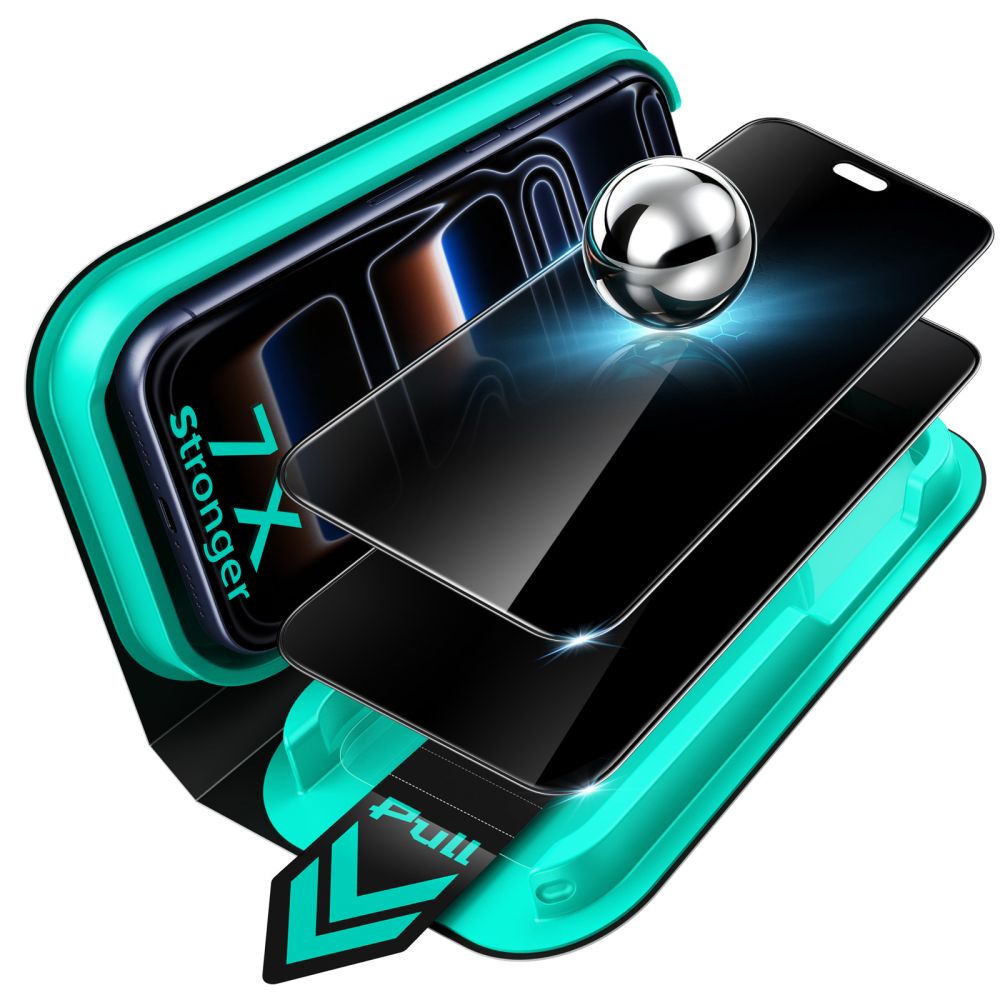 ESR iPhone 18 Pro - Privacy Αντιχαρακτικό Γυαλί Οθόνης - UltraFit Armorite - 2 Τεμάχια - Privacy