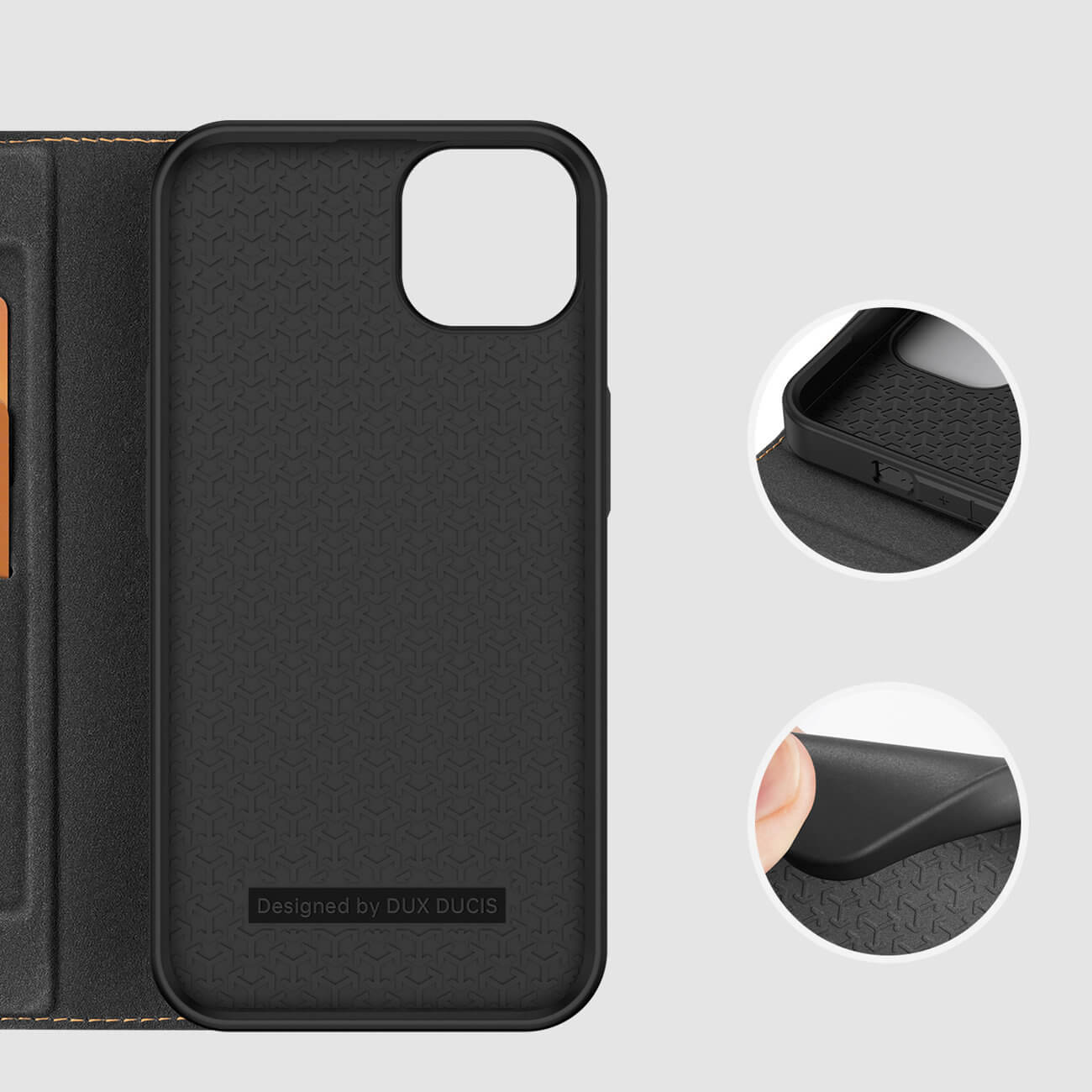 Dux Ducis iPhone 14 Plus Skin X2 Flip Stand Case Θήκη Βιβλίο - Black
