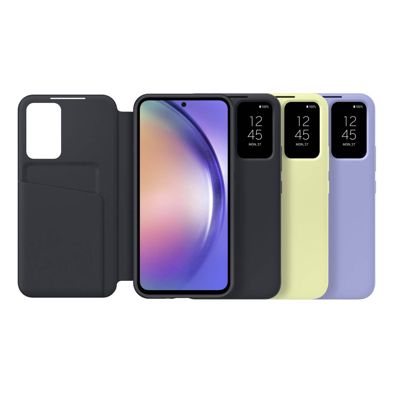 Samsung Smart View Cover Samsung Galaxy A54 5G Θήκη Πορτοφόλι - Black - EF - ZA546CBEGWW