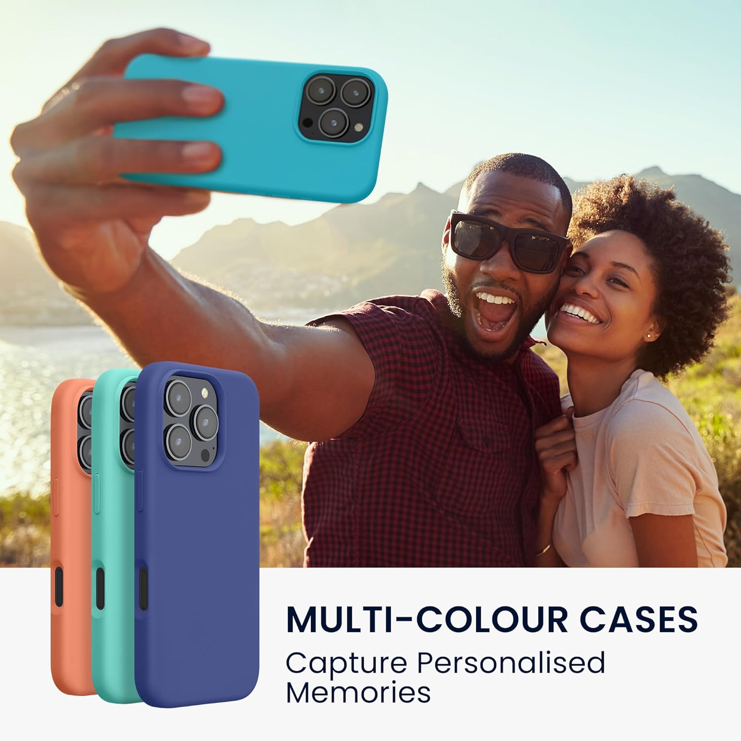 KW iPhone 16 Pro Θήκη Σιλικόνης Rubberized TPU - Cool Glacier