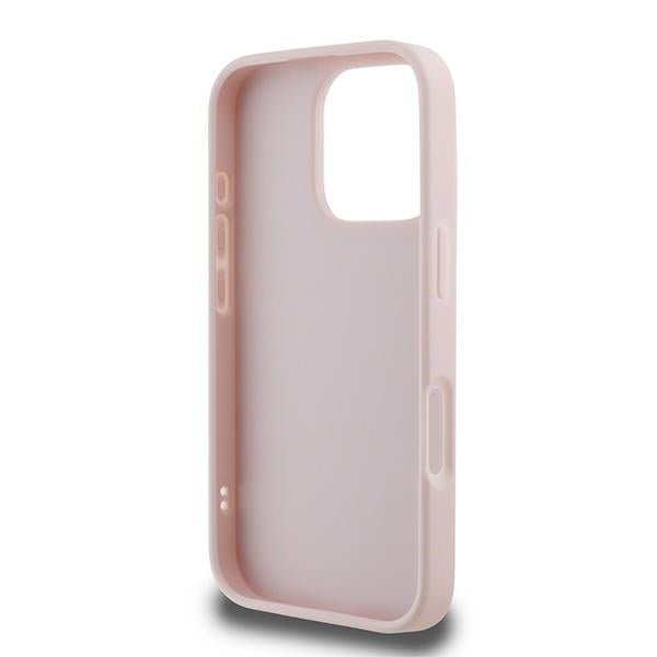 Karl Lagerfeld iPhone 16 Pro Max - Quilted Signature - Θήκη με Επένδυση Συνθετικού Δέρματος - Pink - KLHCP16XPQDSMGP
