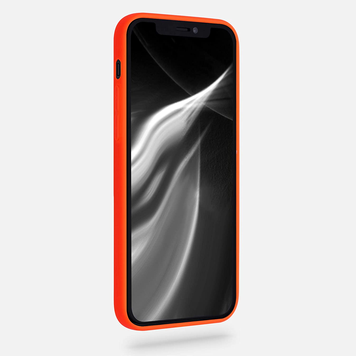 KW iPhone 12 / iPhone 12 Pro Θήκη Σιλικόνης TPU - Neon Orange - 53939.69