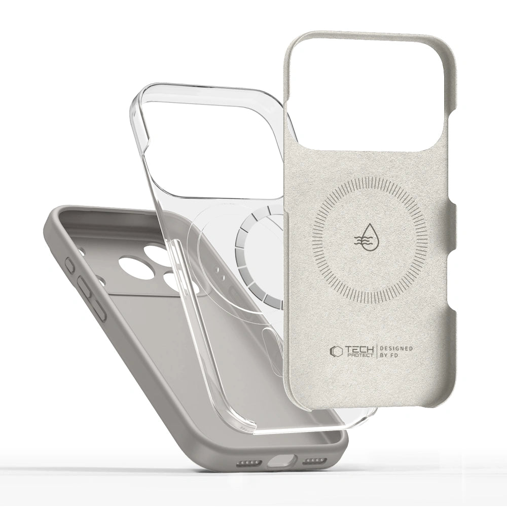 Tech - Protect iPhone 17 Pro Max Silicone MagSafe Θήκη Σιλικόνης - Stone Grey