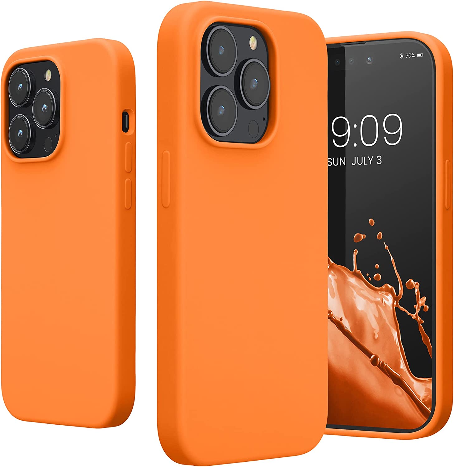 KW iPhone 14 Pro Θήκη Σιλικόνης TPU - Fruity Orange - 59073.150