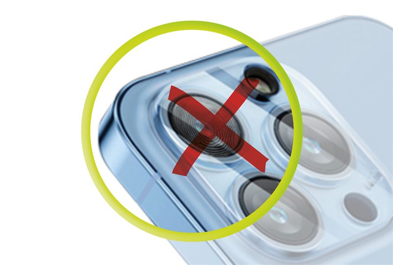 Mobile Origin iPhone 14 Pro / iPhone 14 Pro Max Easy Lens Full Cover 9H Αντιχαρακτικό Γυαλί για την Κάμερα - Διάφανο