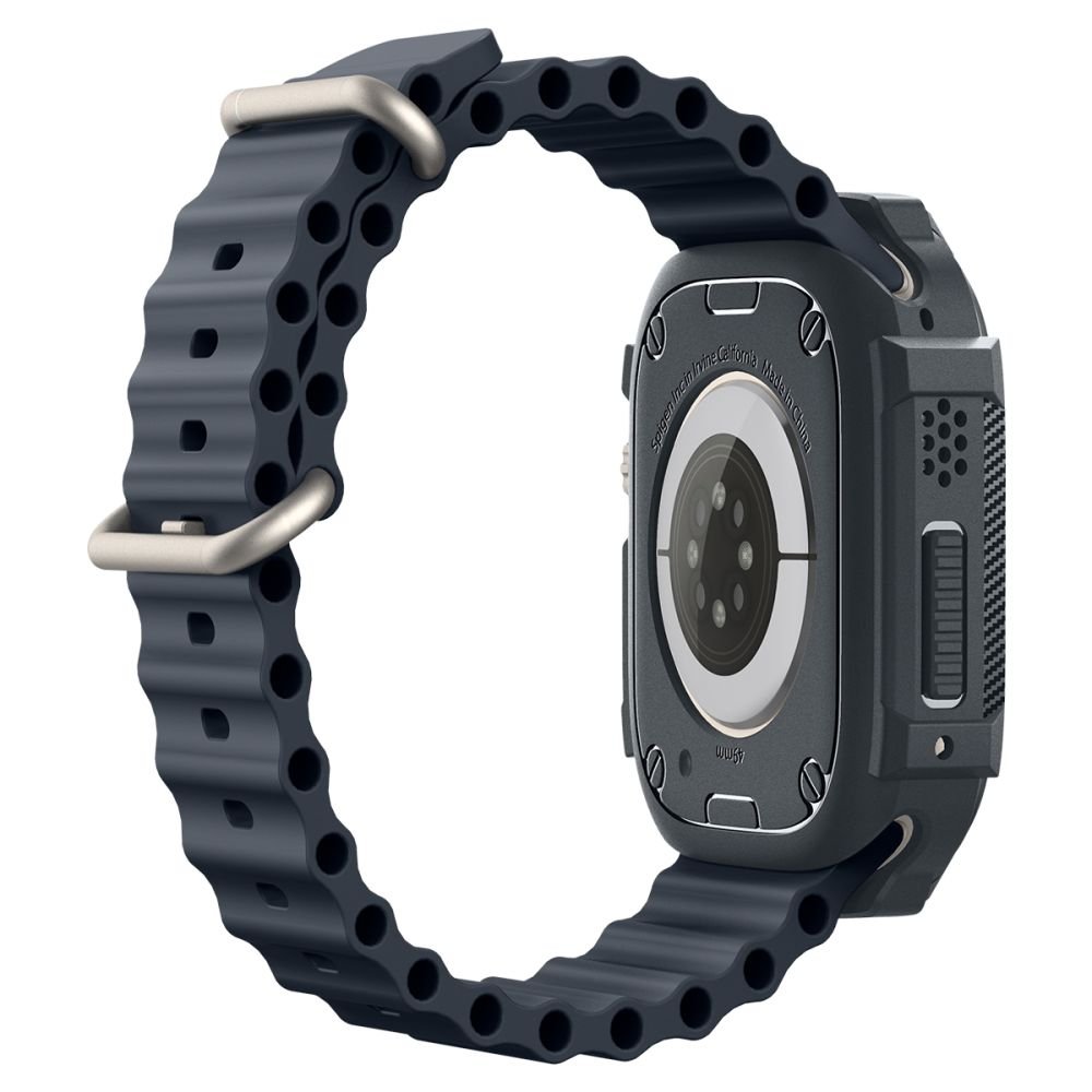 Spigen Θήκη Apple Watch Ultra (1/2/3) - 49mm Rugged Armor - Dark Grey