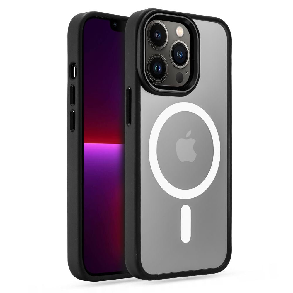 Tech - Protect iPhone 13 Pro MagMat Matte Σκληρή Θήκη με Πλαίσιο Σιλικόνης και MagSafe - Clear / Black