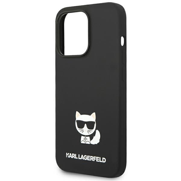 Karl Lagerfeld iPhone 14 Pro Silicone Choupette Body Θήκη Σιλικόνης - Black - KLHCP14LSLCTBK