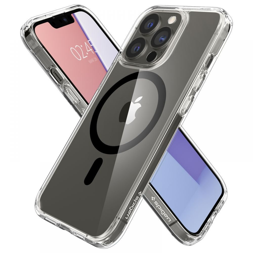 Spigen iPhone 13 Pro Ultra Hybrid Mag Σκληρή Θήκη με Πλαίσιο Σιλικόνης Και MagSafe - Black