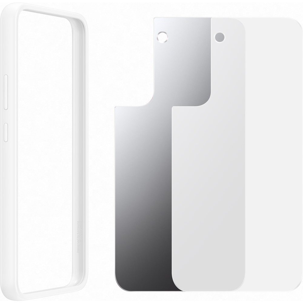 Samsung Frame Cover Samsung Galaxy S22 Plus Σκληρή Θήκη με Πλαίσιο Σιλικόνης - White - EF - MS906CWEGWW