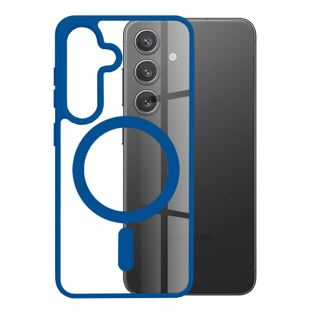 Techsuit Samsung Galaxy S24 - MagSafe Pro - Σκληρή Θήκη με Πλαίσιο Σιλικόνης - Blue