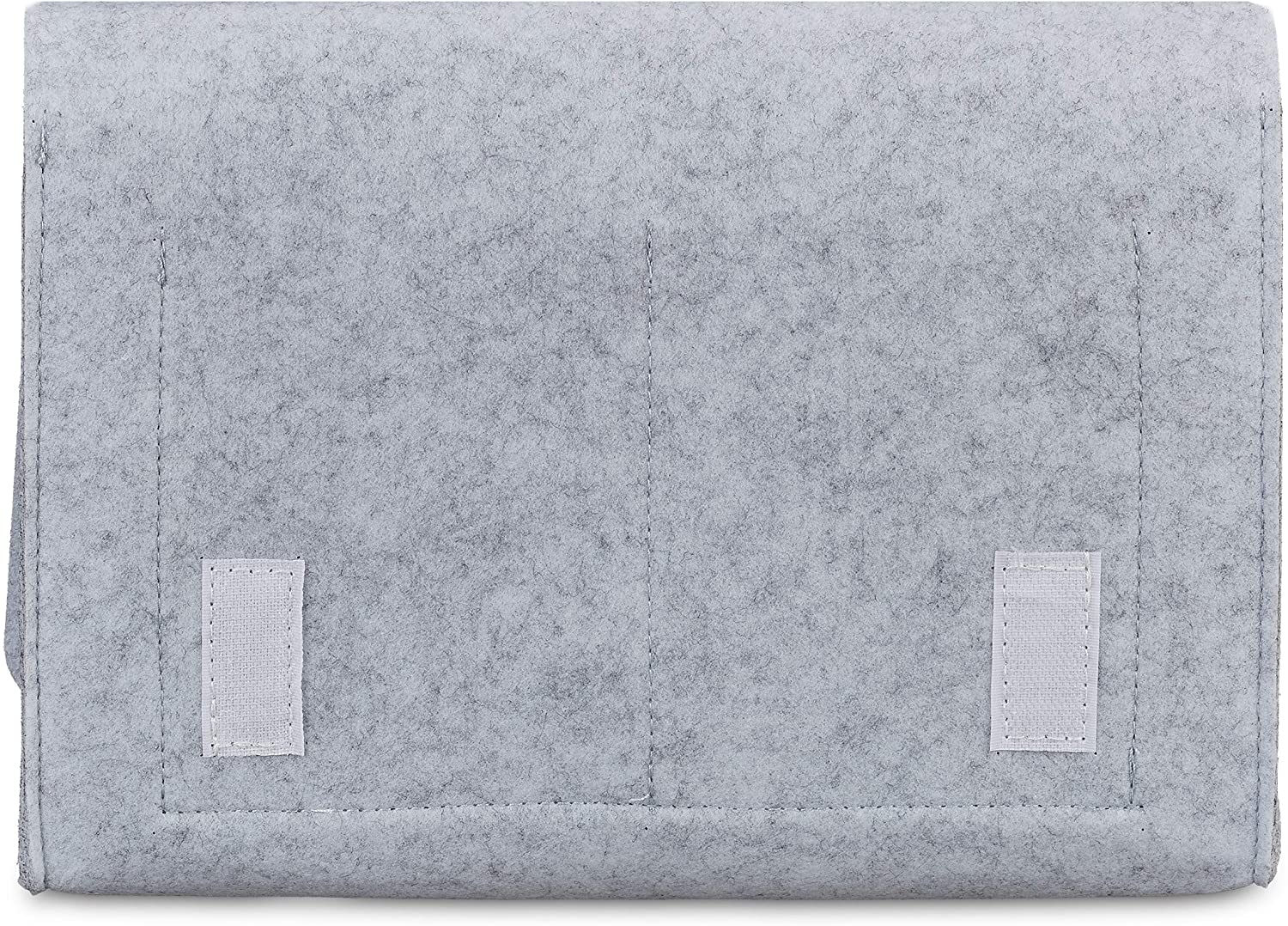 Relaxdays Bed Pocket Τσέπη Organiser Κρεβατιού με Πιάστρα Velcro - Light Grey - 4052025898328