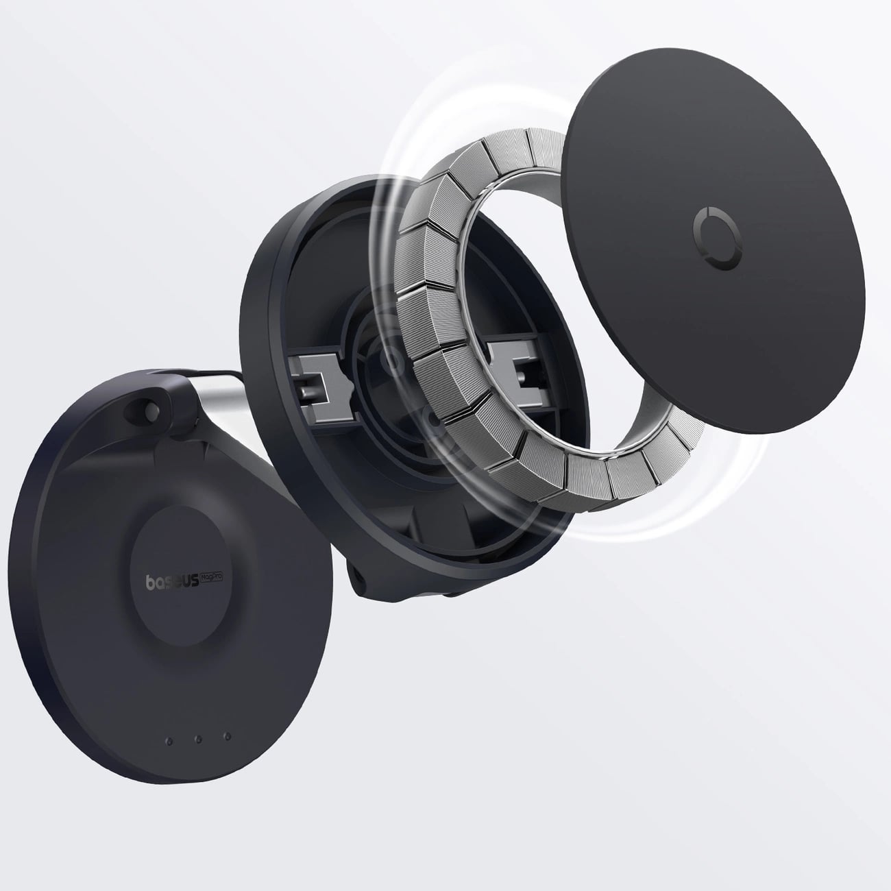 Baseus MagPro Self - adhesive Αναδιπλούμενη Αυτοκόλλητη Μαγνητική Βάση Στήριξης Κινητού - Black - B10564101121 - 00