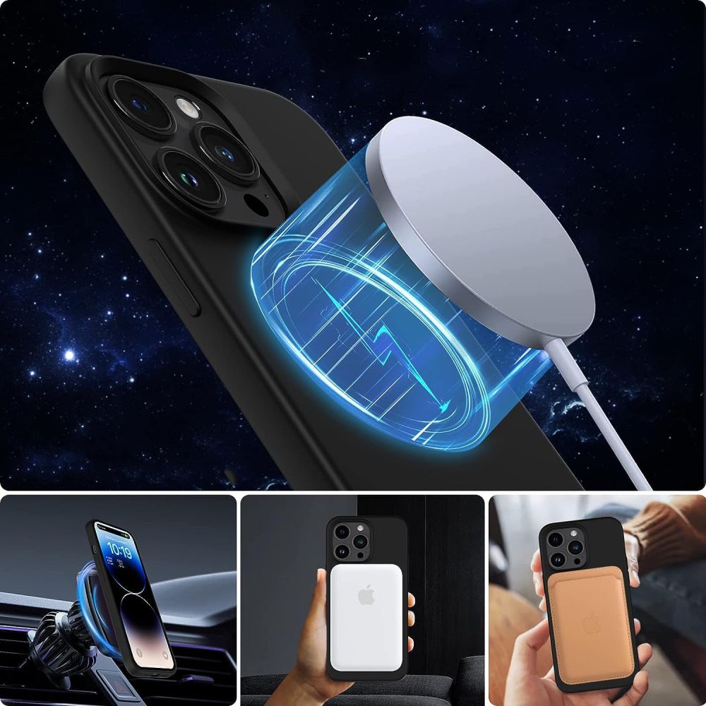 Tech - Protect iPhone 12 / iPhone 12 Pro Silicone Magsafe Θήκη Σιλικόνης TPU - Black
